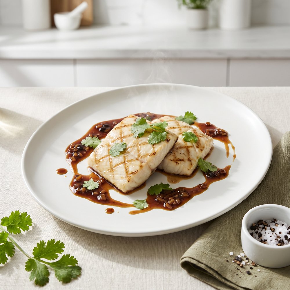 Halibut in Rice Wine Sauce