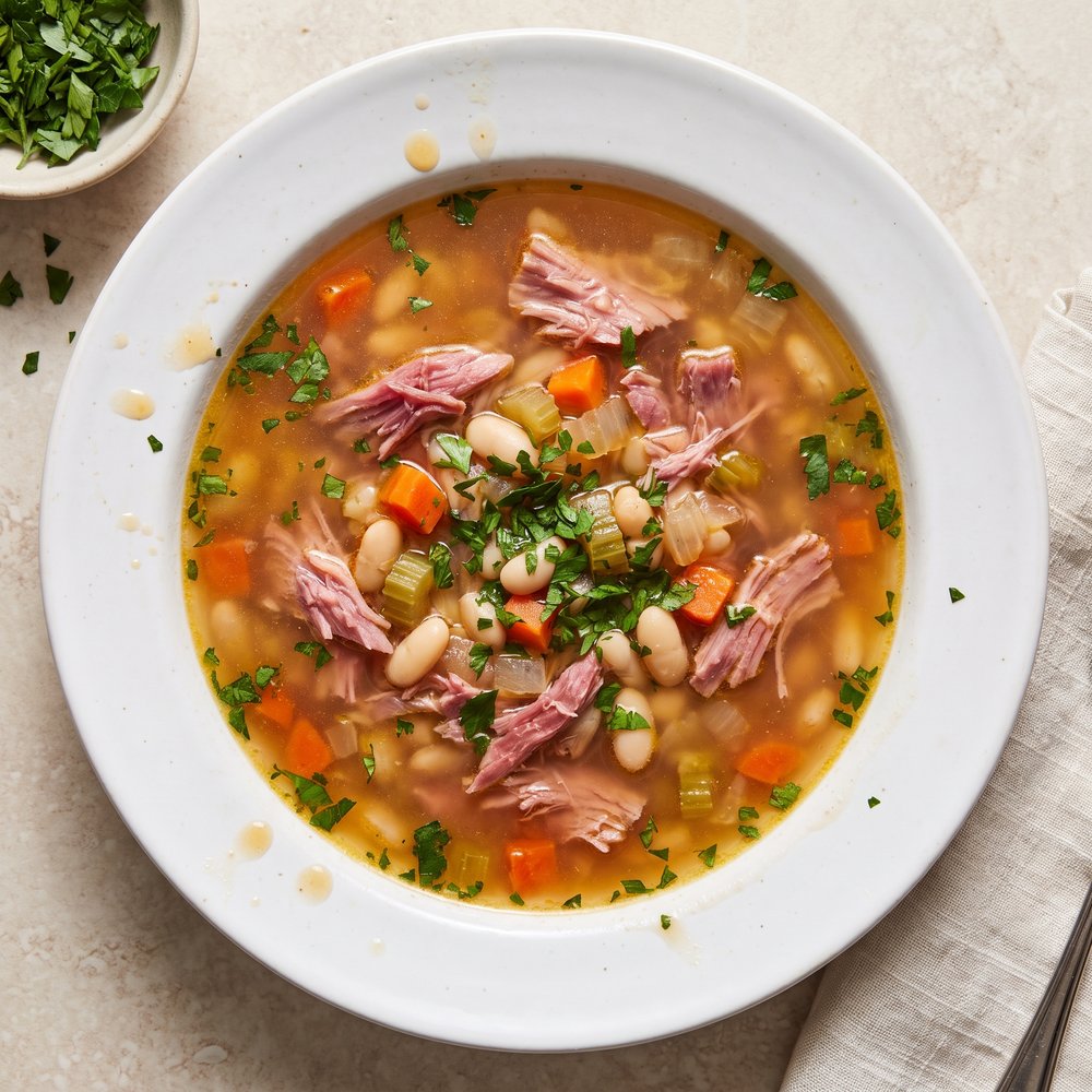 Ham Bone and White Bean Soup