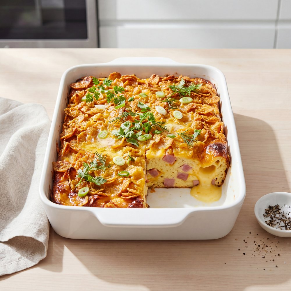Ham and Cheese Breakfast Casserole