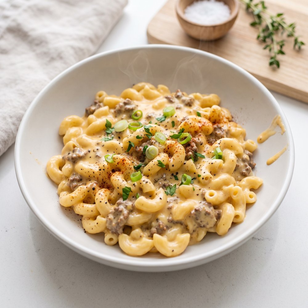Hamburger Macaroni with Cheese
