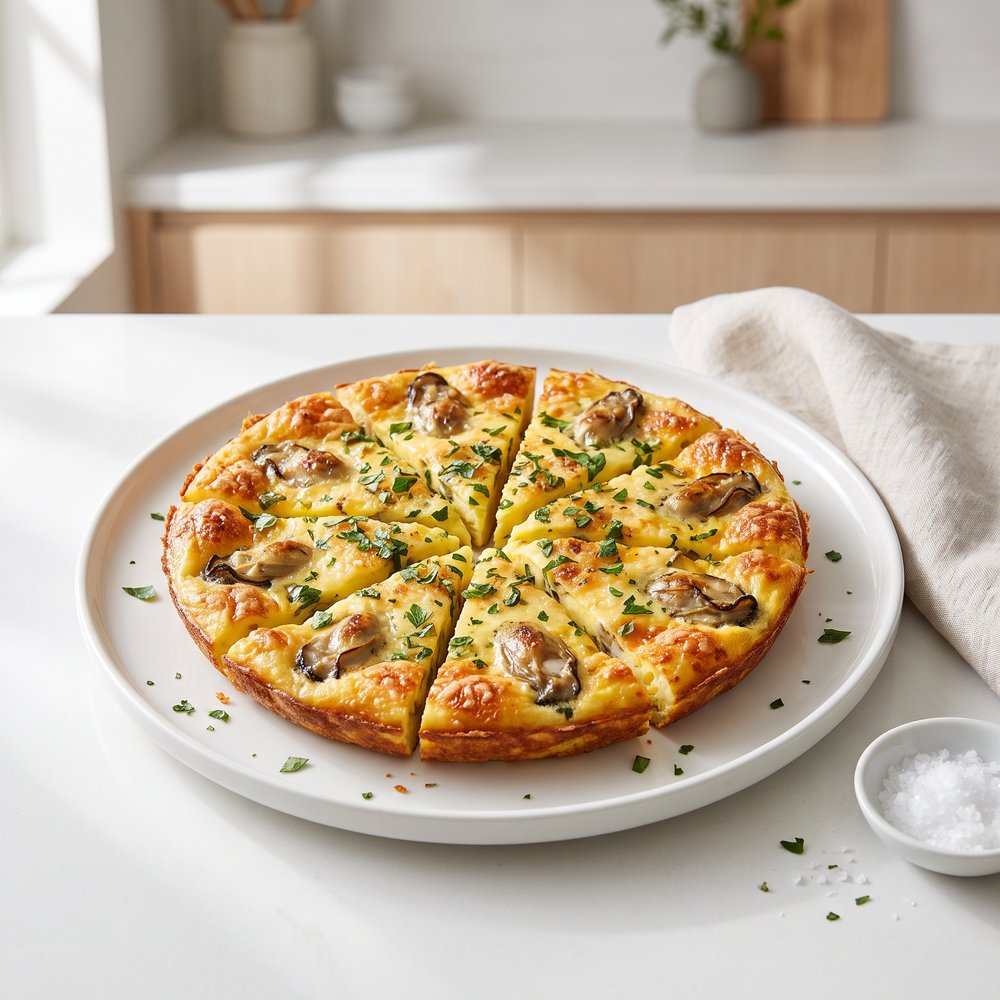Hangtown Fry with Parmesan and Garden Herbs