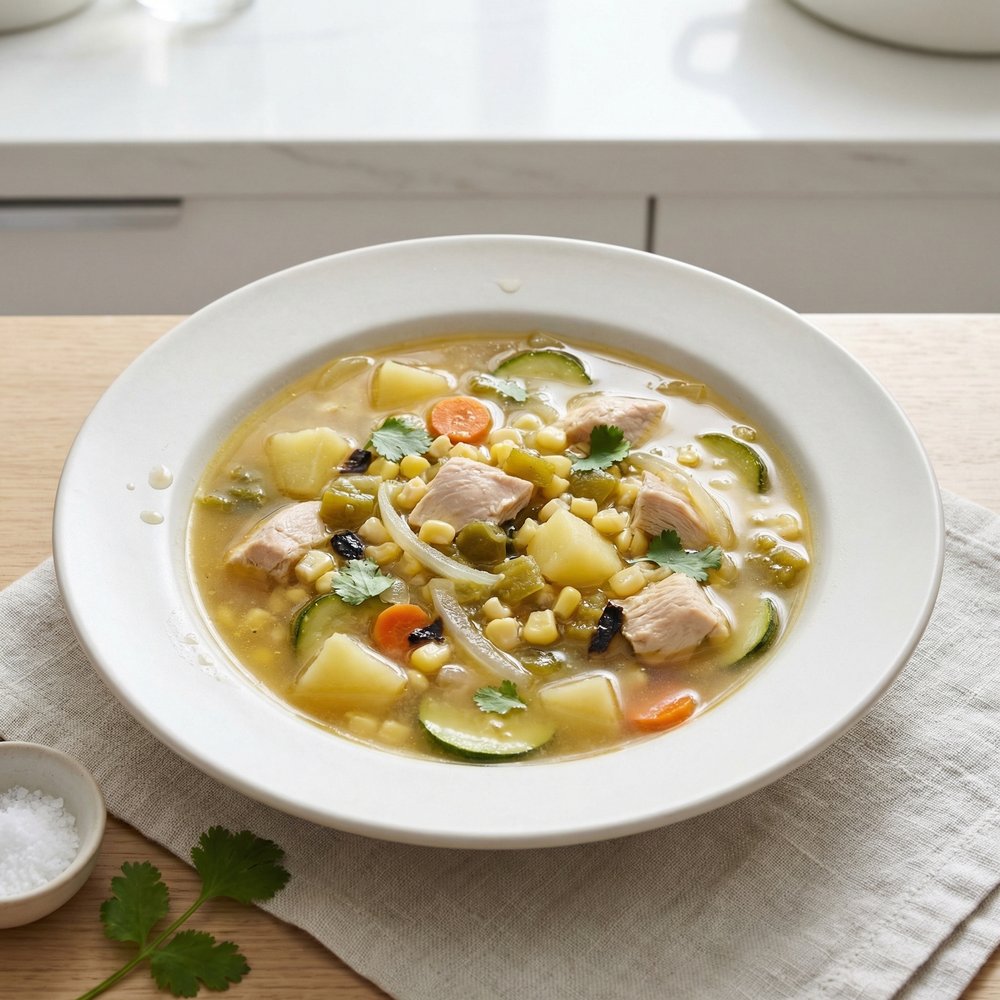Hatch Green Chile Chicken Stew from New Mexico