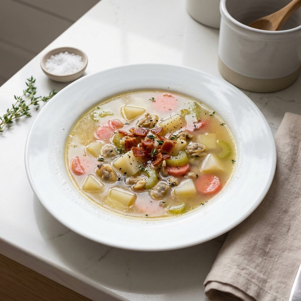 Hatteras Style Clam Chowder
