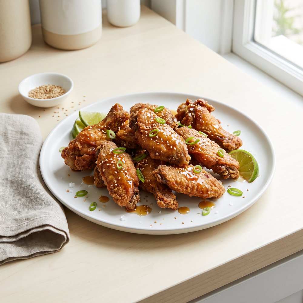 Hawaiian Mochiko-Crusted Chicken Wings