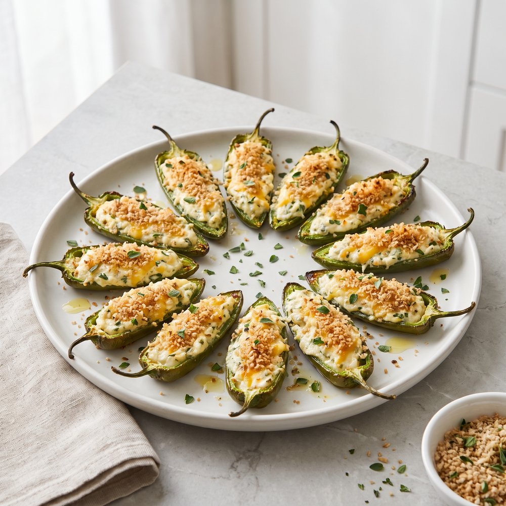 Healthier Jalapeño Poppers