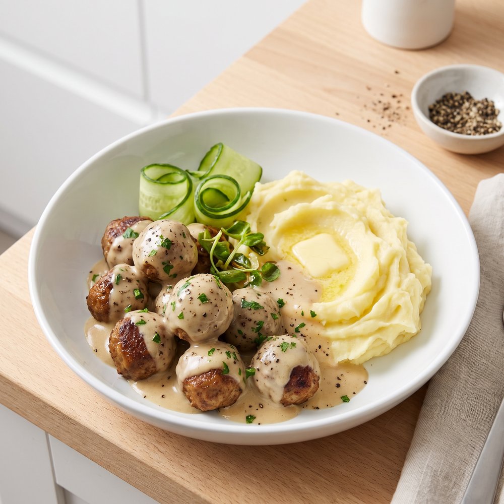 Healthier Swedish Meatballs
