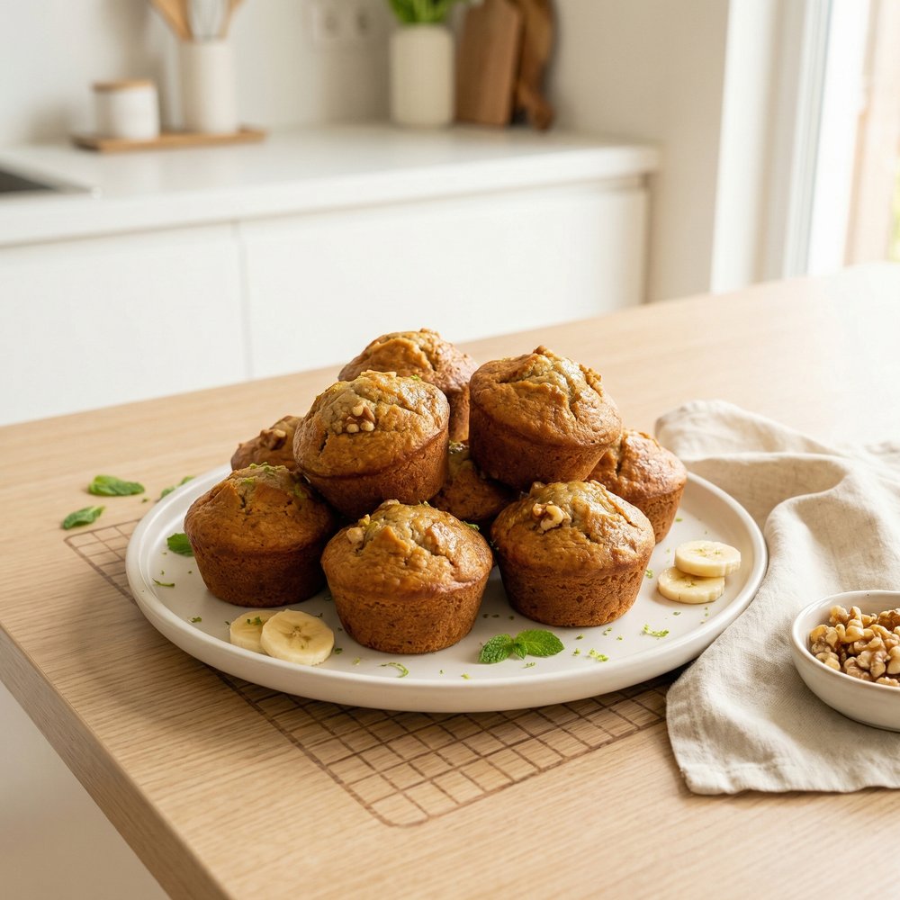 Lighter Banana Muffins