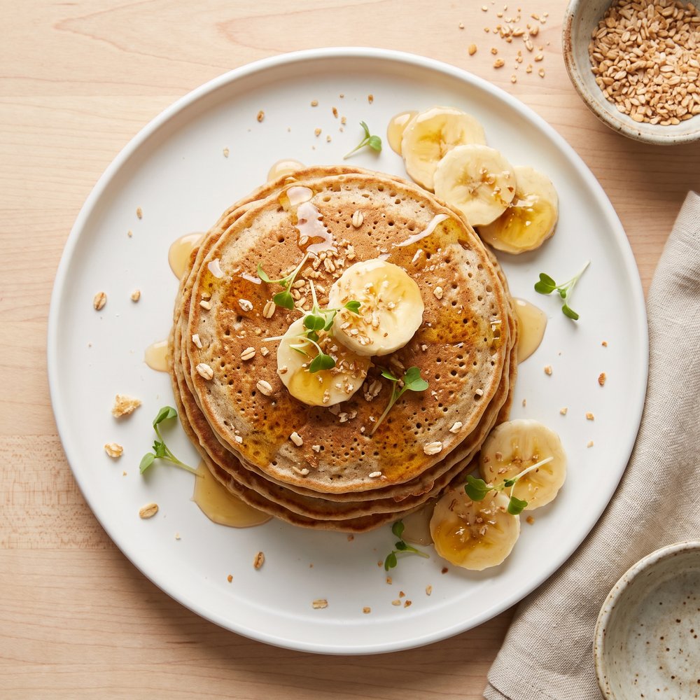 Hearty Barley and Oat Pancakes