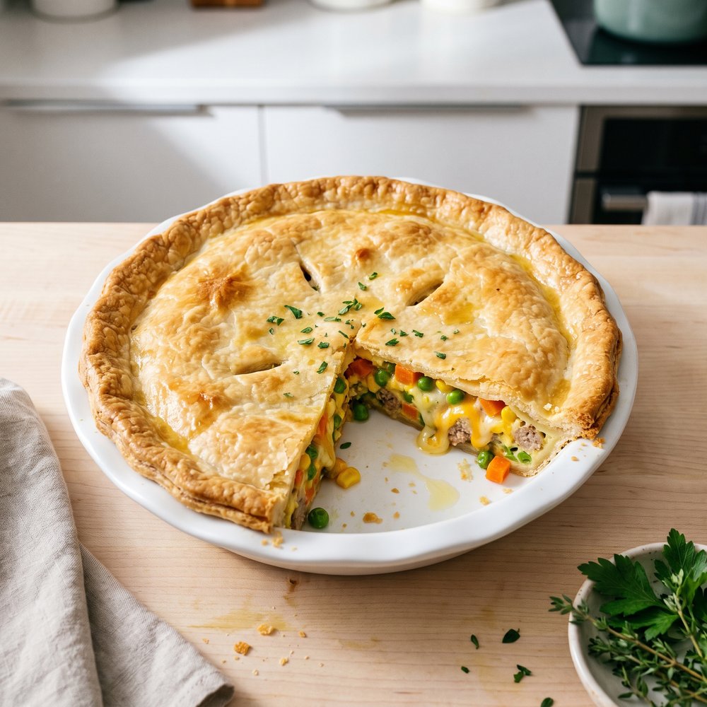 Hearty Breakfast Sausage Pot Pie