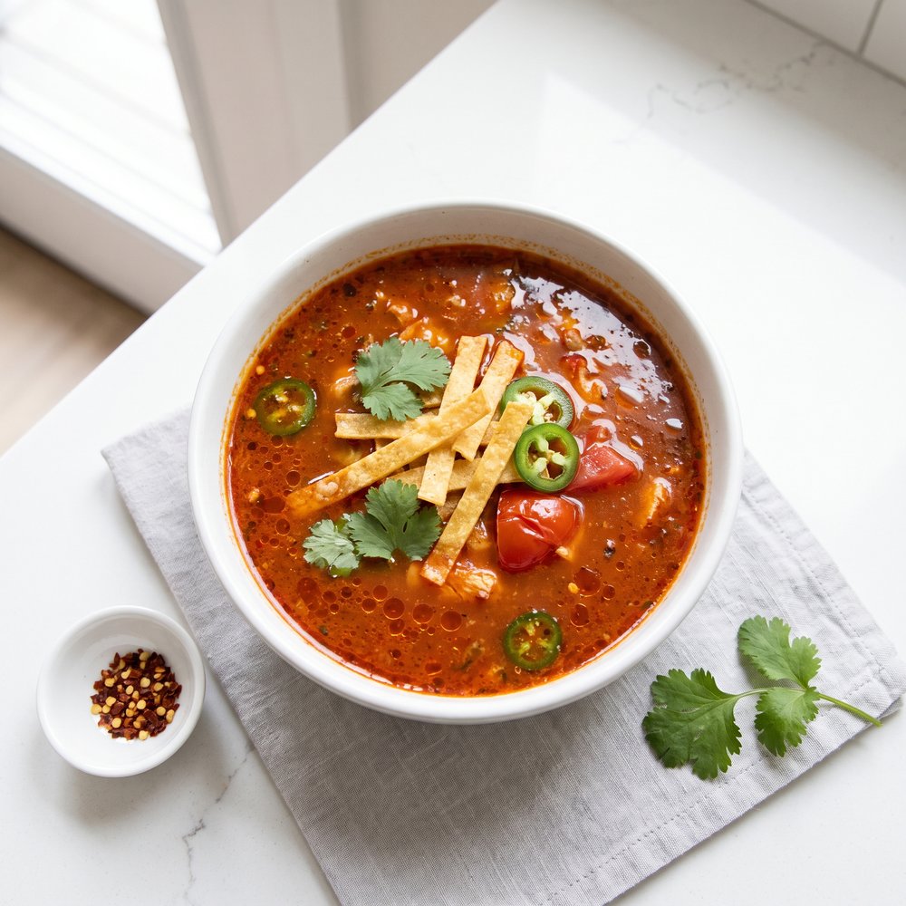 Hearty Chicken Tortilla Soup