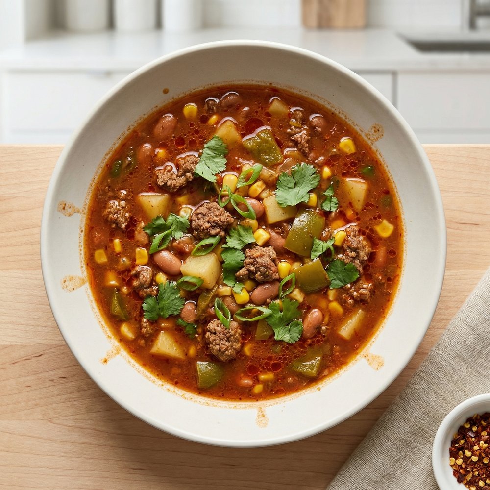 Campfire Cowboy Beef Soup