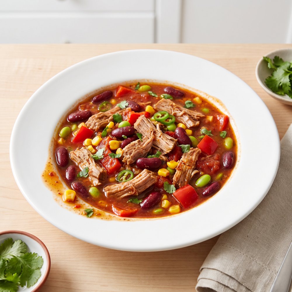 Hearty Pork and Bean Chili-Style Stew