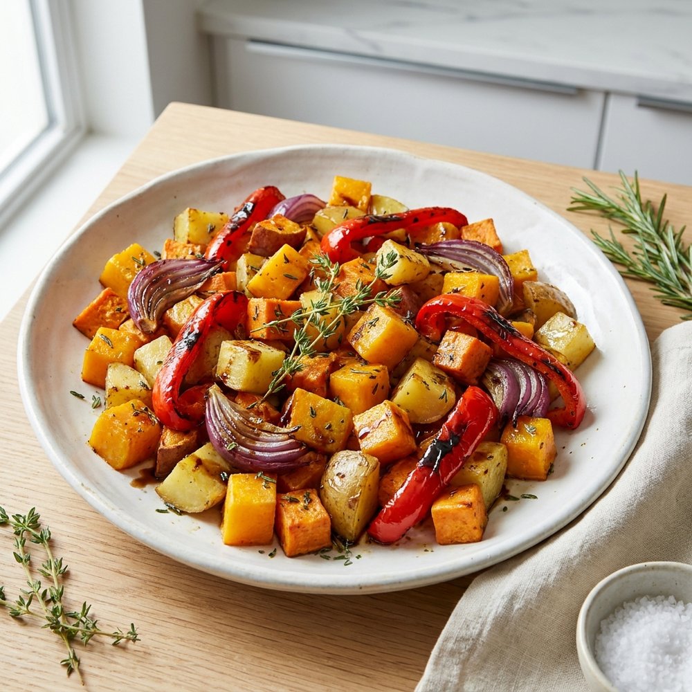 Herb-Balsamic Roasted Veggie Medley