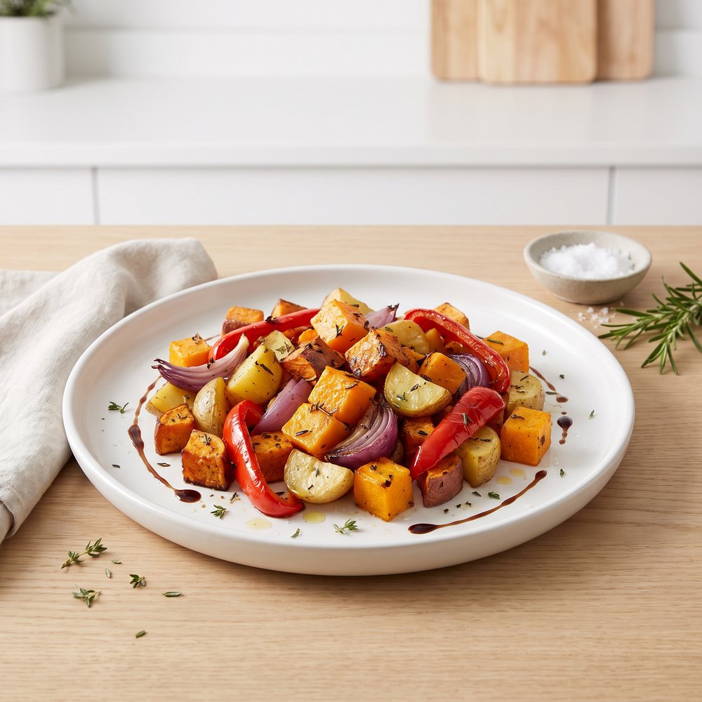 Herb-Balsamic Roasted Veggie Medley