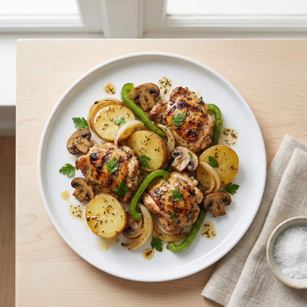 Herb-Garlic Grilled Chicken Foil Packs