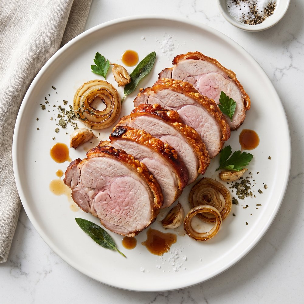 Herb-Garlic Pork Leg Roast