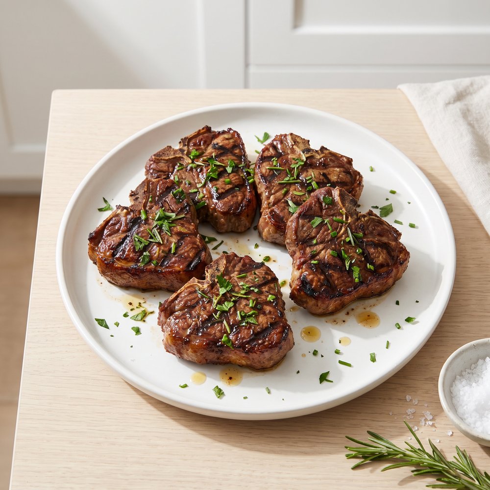 Herb-Kissed Grilled Lamb Loin Chops