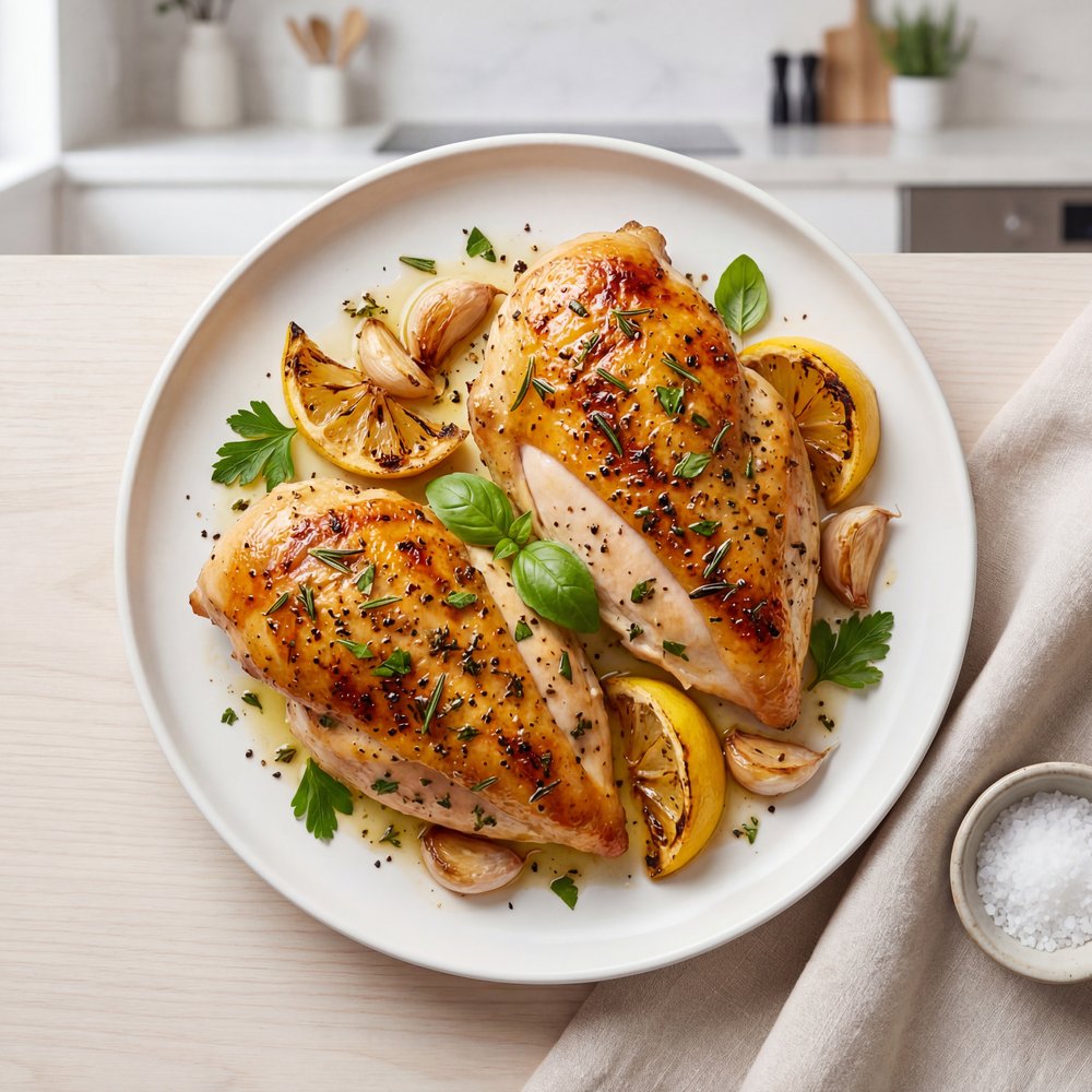 Baked Split Chicken Breast