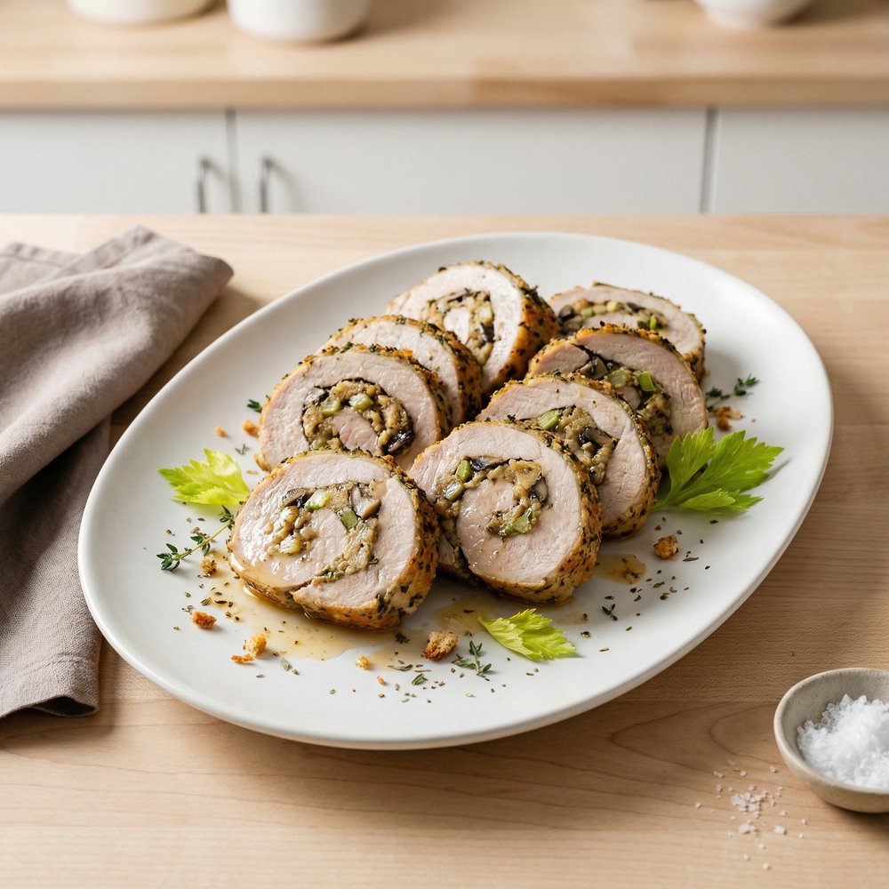 Herb-Stuffed Pork Loin Roast