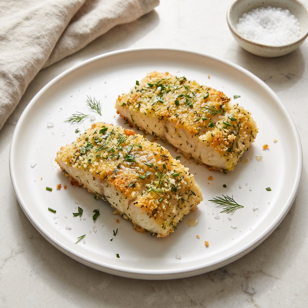 Herb Crusted Halibut