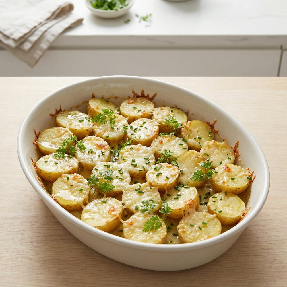 Herbed Gruyere Potato Casserole