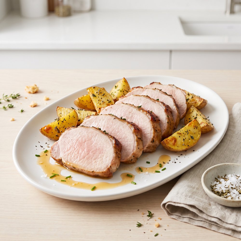 Herb Roasted Pork Loin and Potatoes