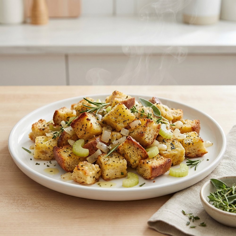 Quick Herb-Laced Vegetarian Stuffing
