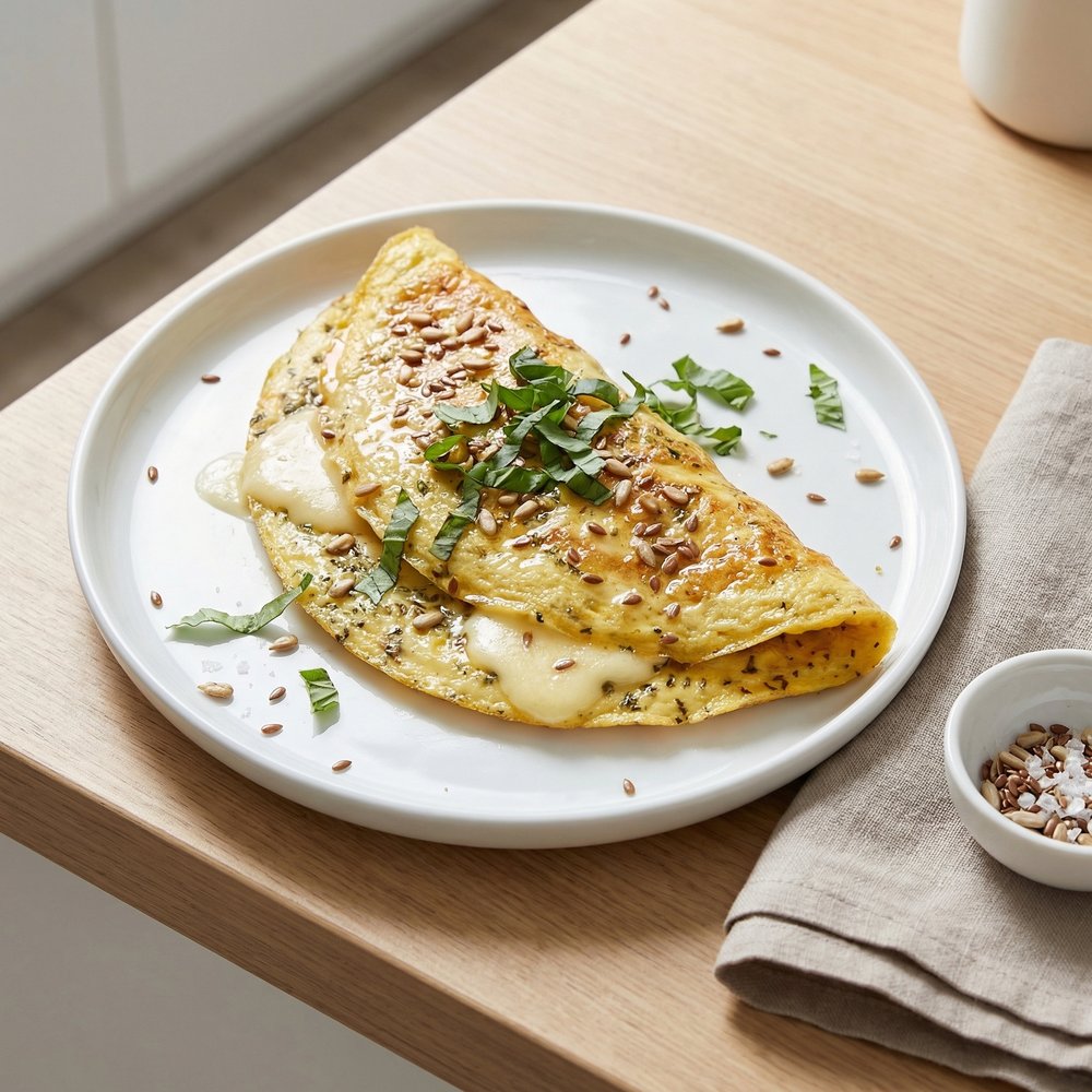 Cheese Omelette with Herbs