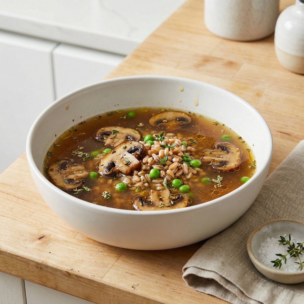 Mushroom and Farro Soup