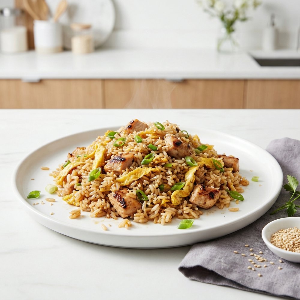 Teppanyaki-Inspired Chicken Fried Rice
