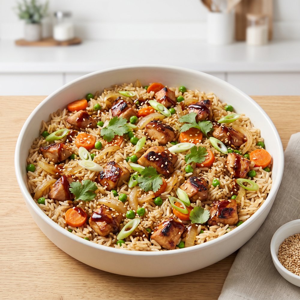 Hibachi Chicken and Rice Casserole