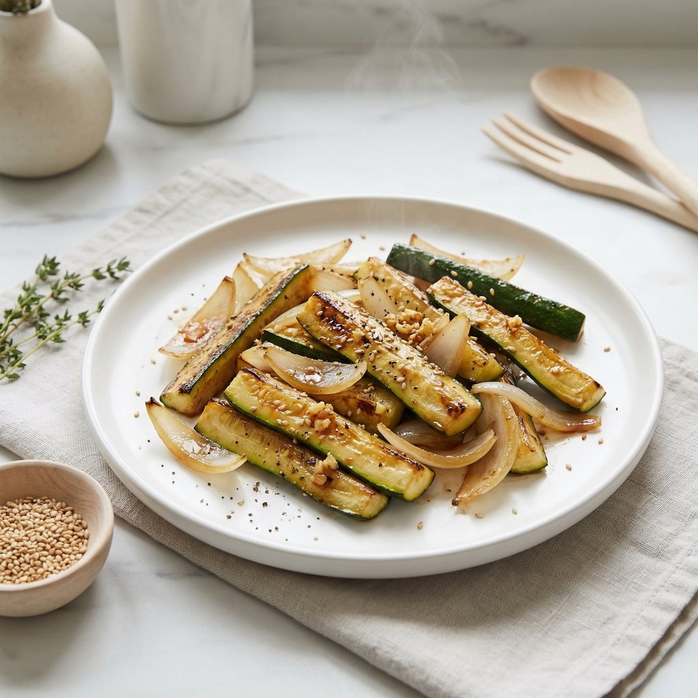 Japanese Steakhouse-Style Zucchini