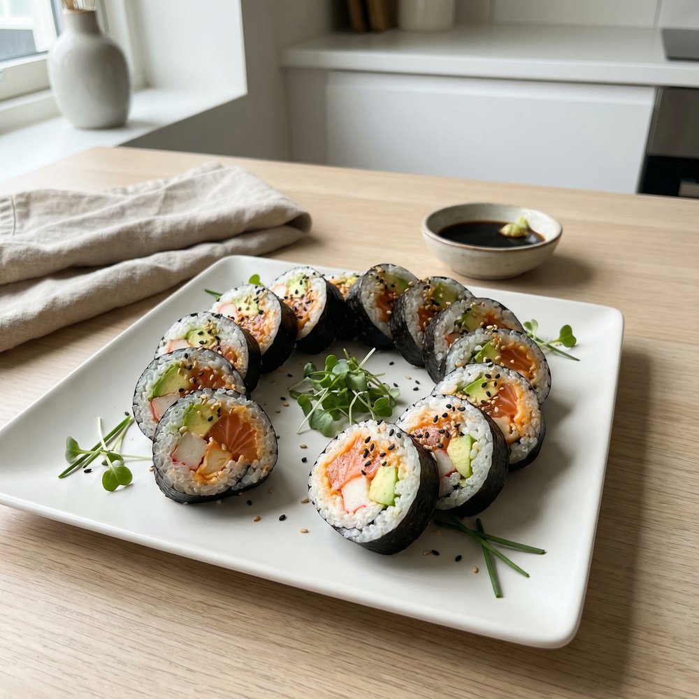 From-Scratch Sushi Roll Platter