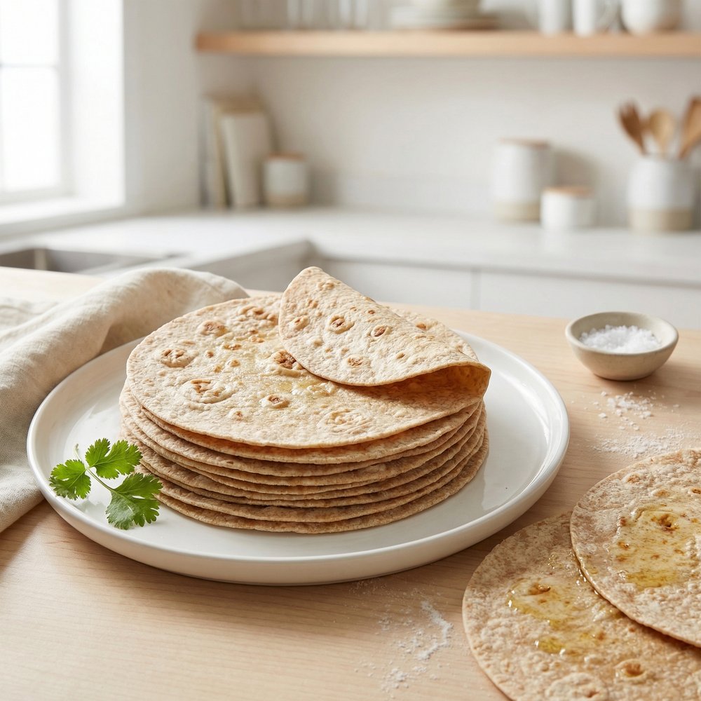 Homemade Whole Wheat Tortilla Wraps