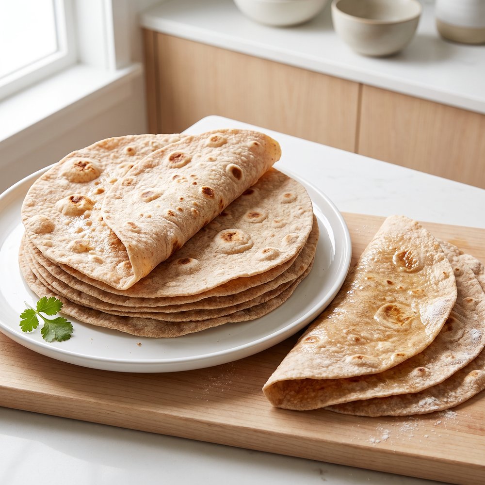 Homemade Whole Wheat Tortilla Wraps