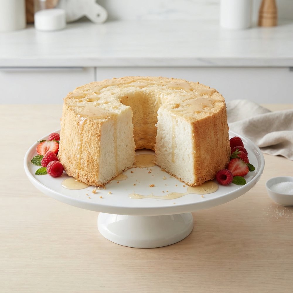 Honey Angel Food Cake
