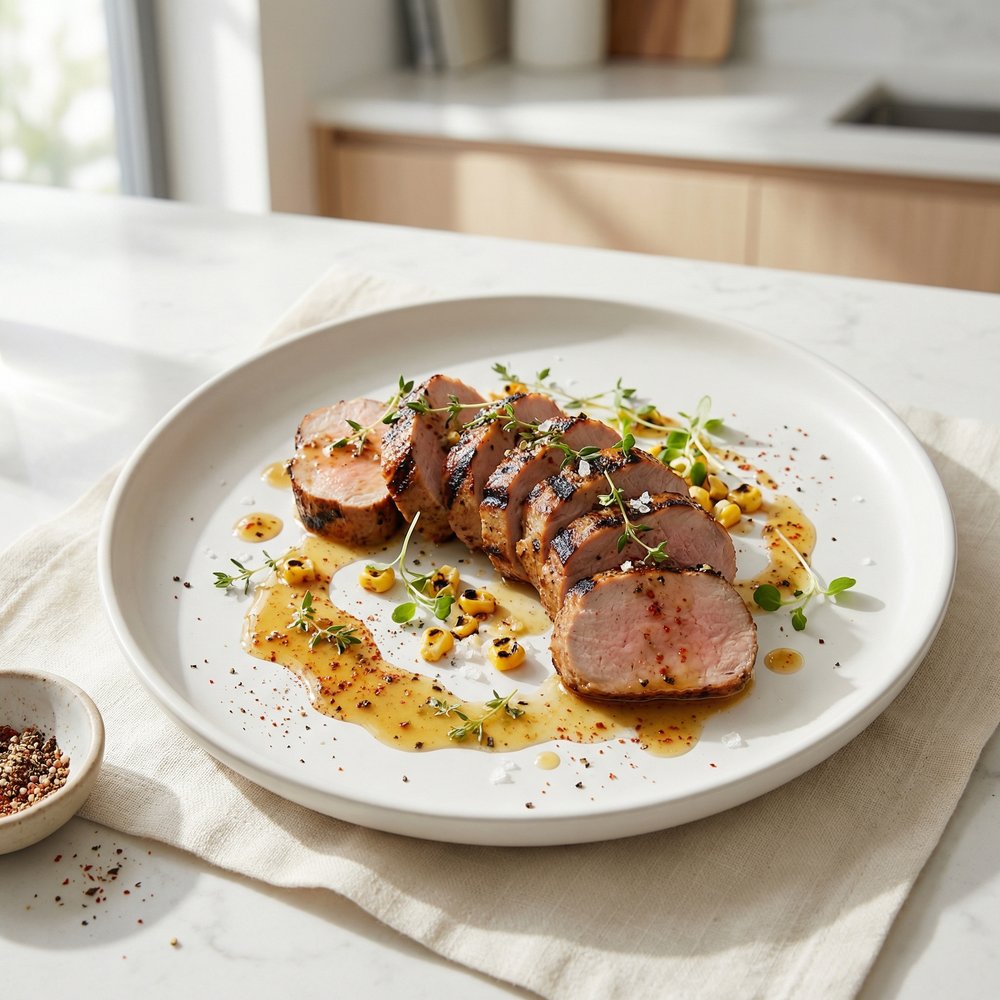 Honey-Dijon Marinated Grilled Pork Tenderloin