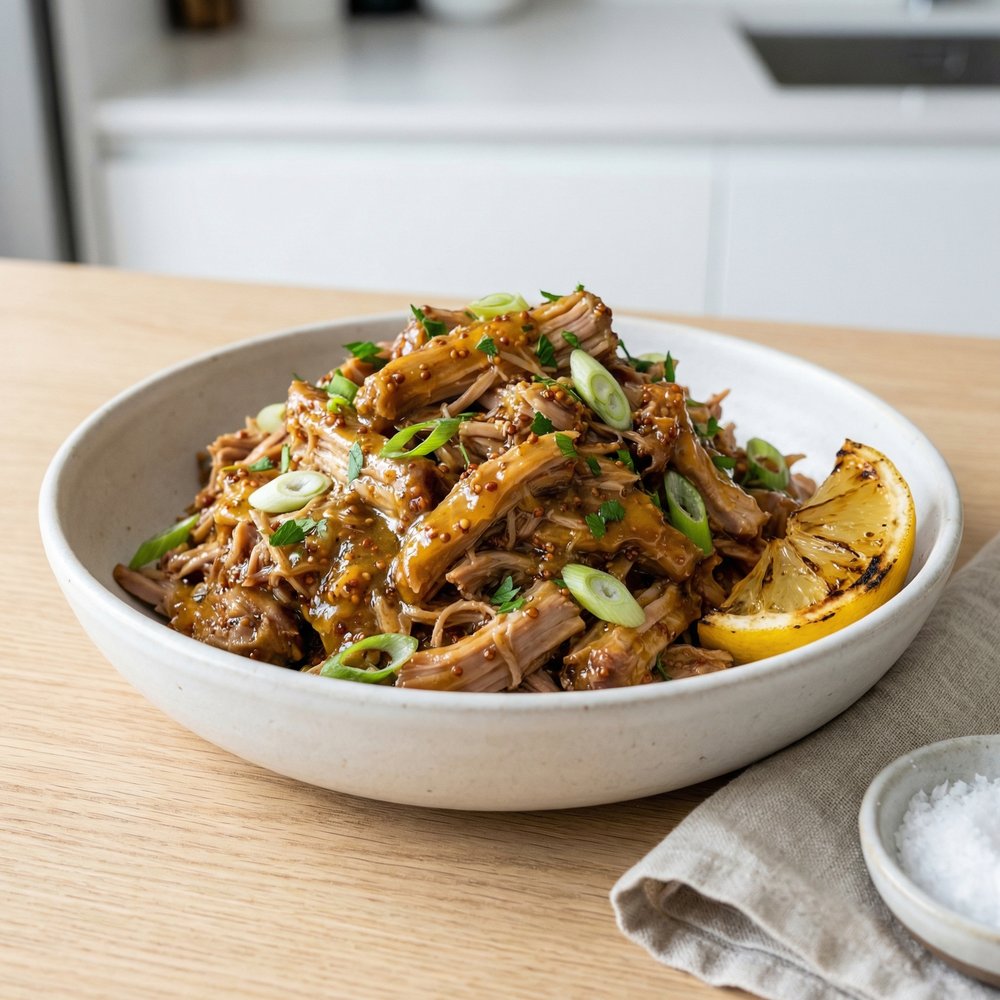Slow Cooker Honey Mustard Pulled Pork