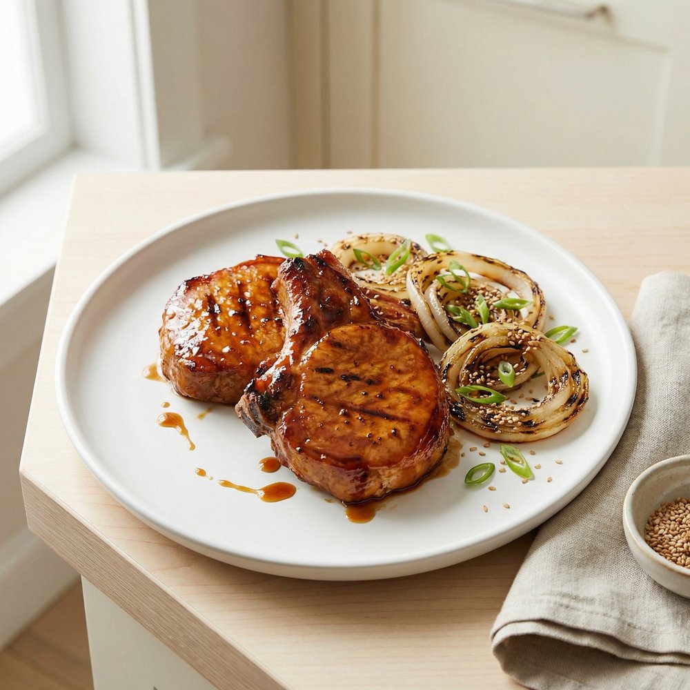 Honey-Soy Glazed Pork Chops