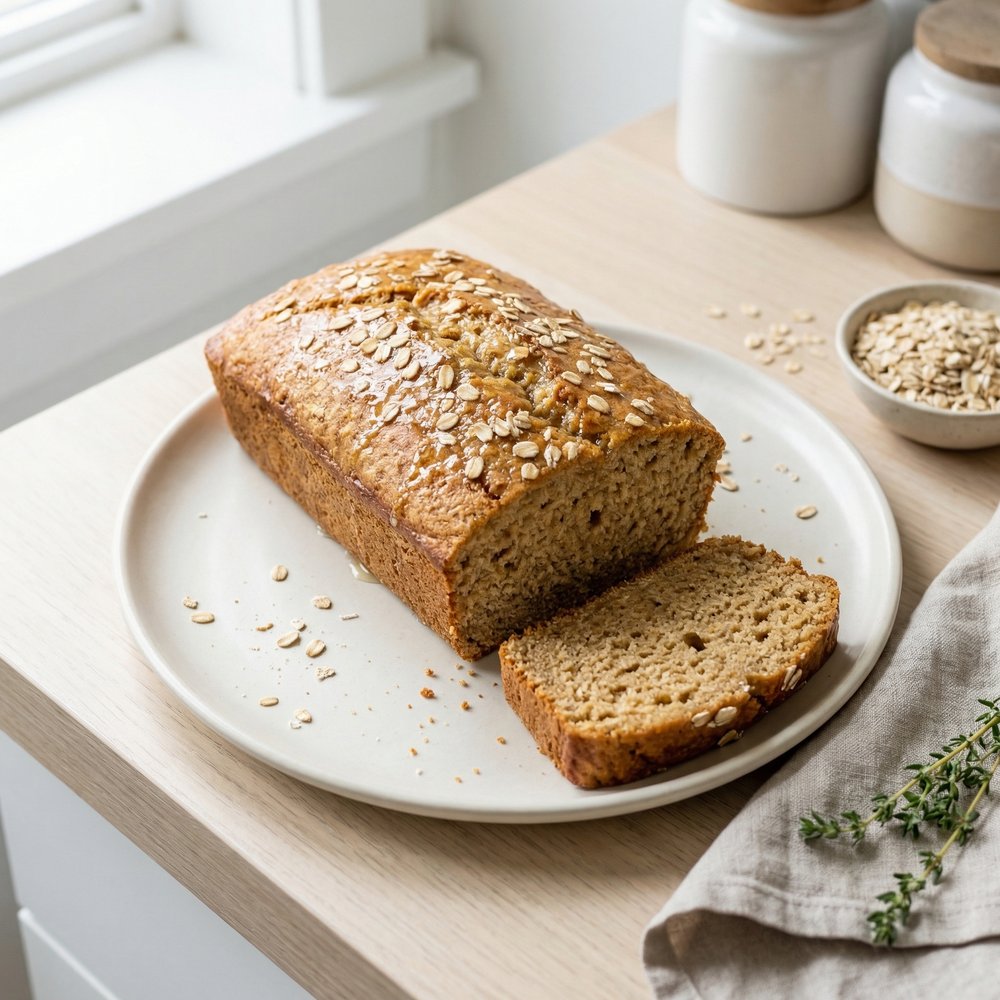 Bread Machine Honey Wheat Oat Flour Loaf