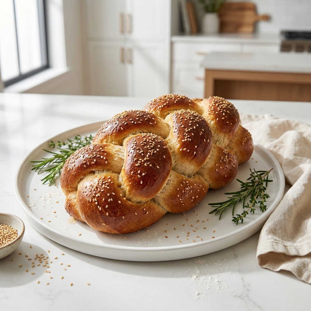 Honey-Sweetened Whole Wheat Challah