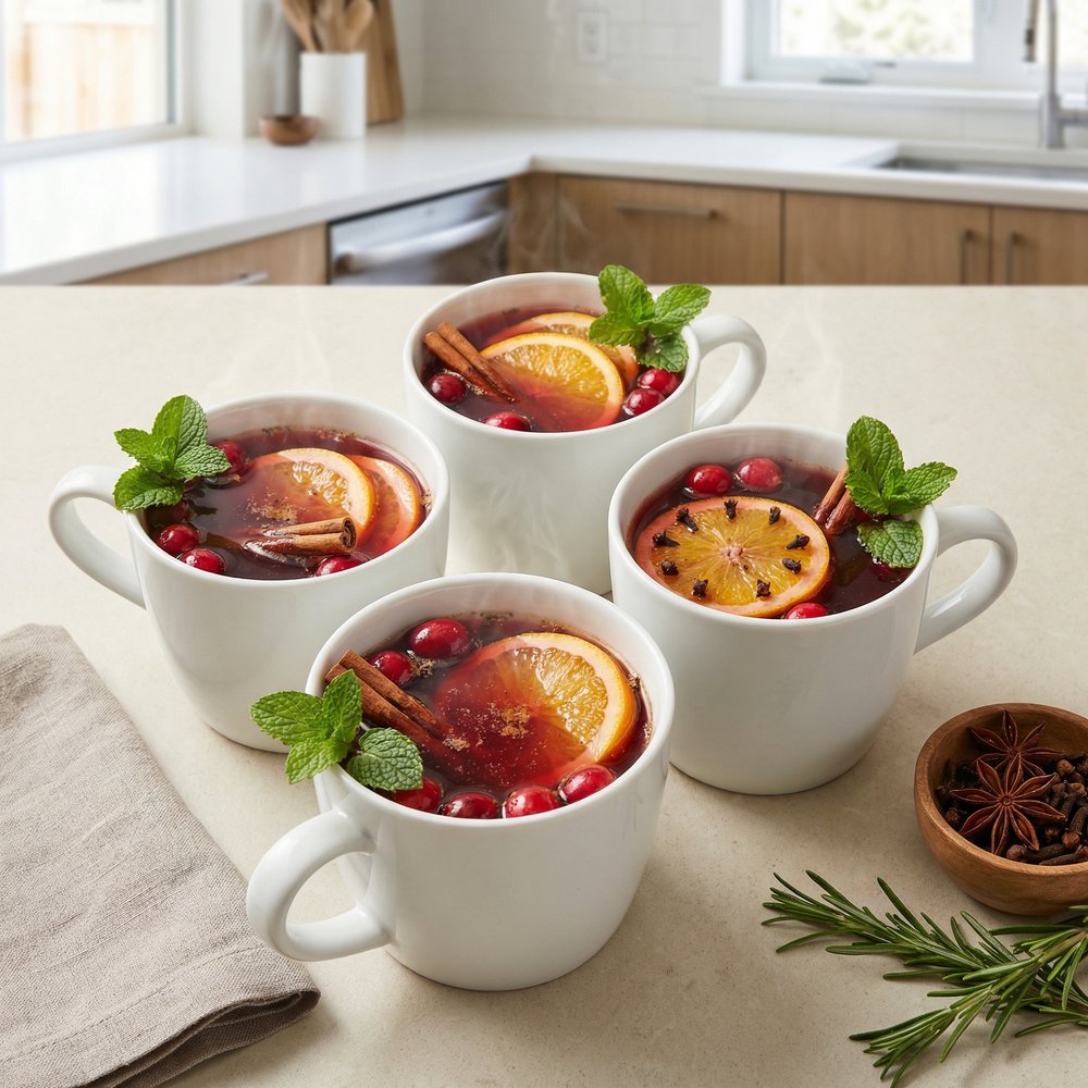 Spiced Cranberry-Apple Wassail Punch