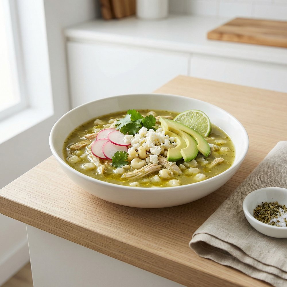 Instant Pot Chicken Posole Verde