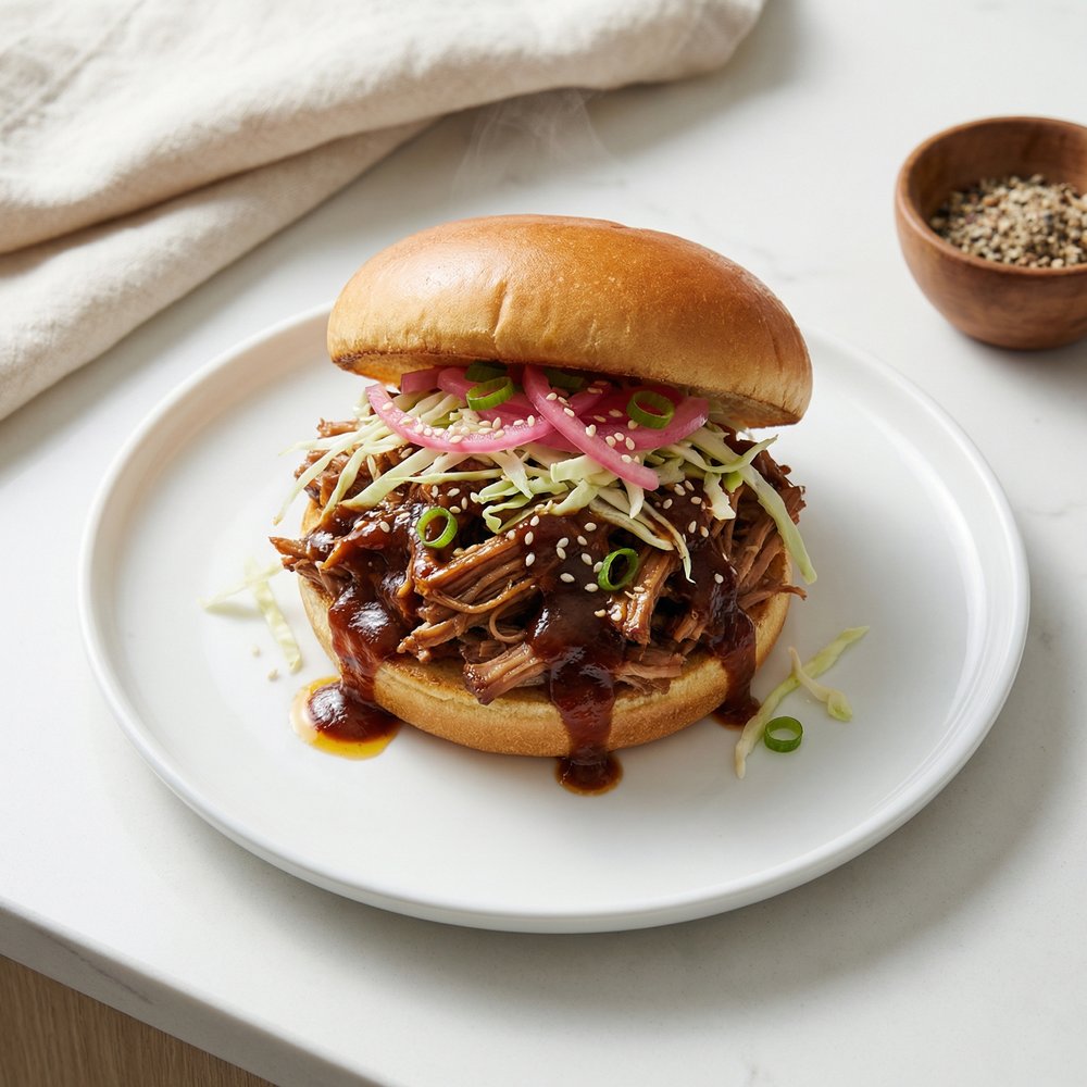 Pressure Cooker Dr Pepper Pulled Pork Sandwiches