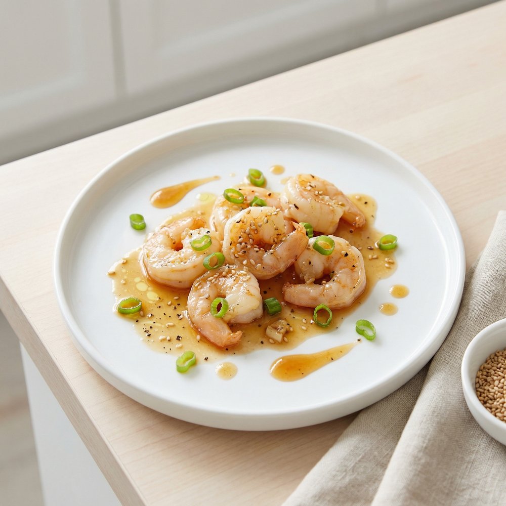 Pressure Cooker Asian-Inspired Shrimp Scampi
