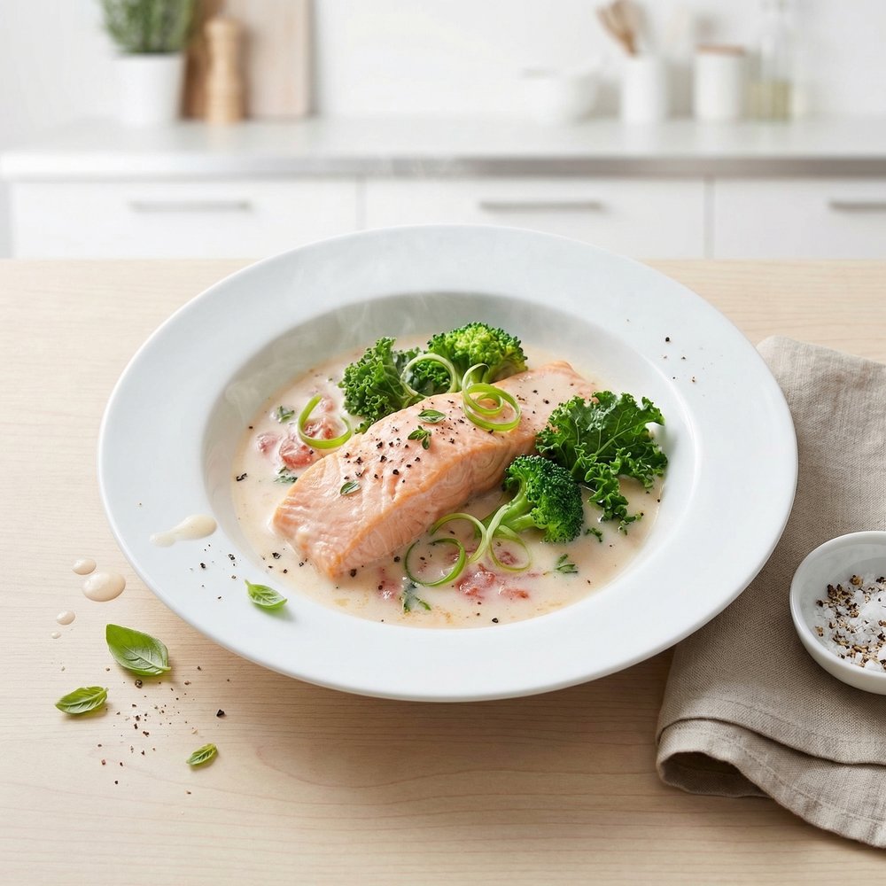 Pressure Cooker Ginataang Salmon (Filipino Coconut Milk Salmon)