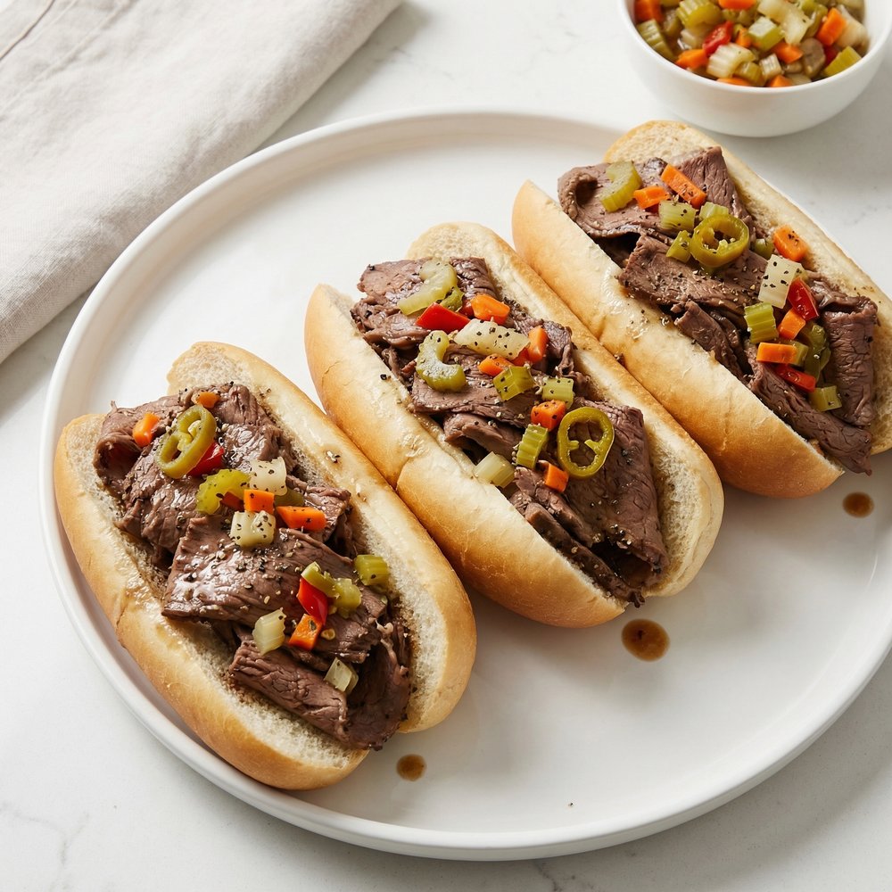 Pressure Cooker Chicago-Style Italian Beef