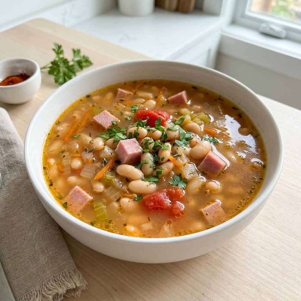 Instant Pot Navy Bean and Ham Soup