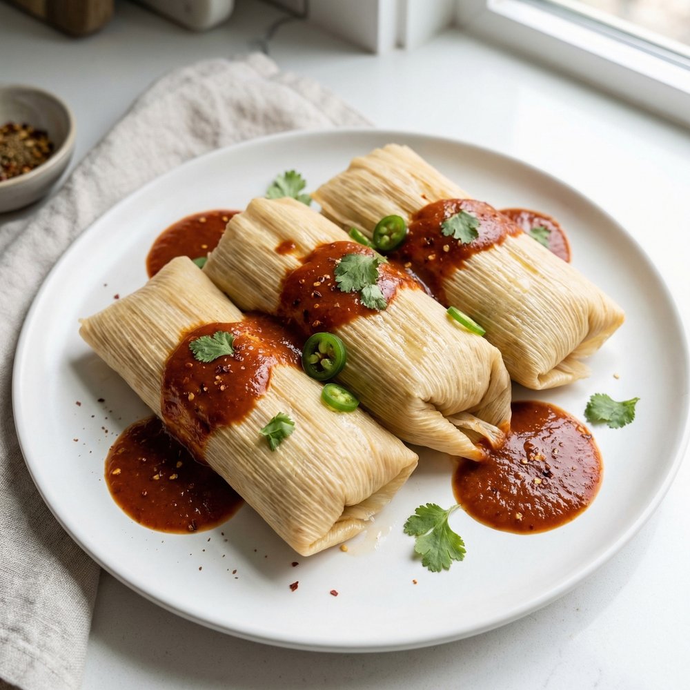 Pressure Cooker Pork Tamales