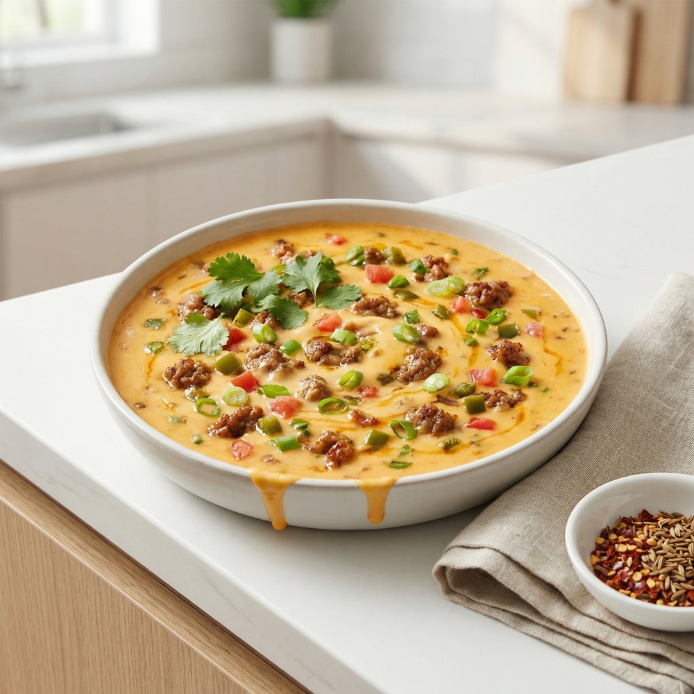 Pressure Cooker Sausage Queso Dip